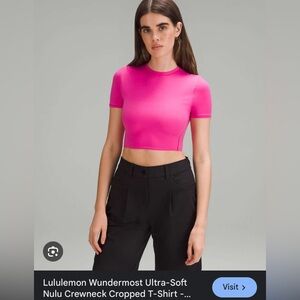 Lululemon Athletica Pink Short Sleeve Tee